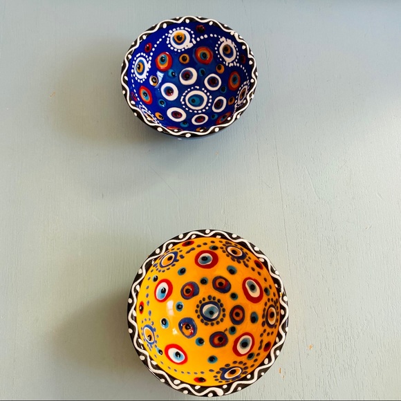 Bundle of 3 Handmade Evil Eye Protection Bowls - Picture 7 of 16